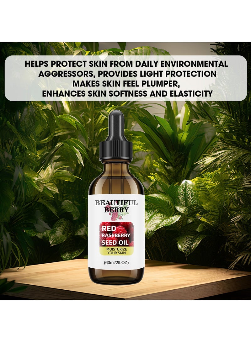 jalan 100% Cold-Pressed Raspberry Seed Oil (60ml) – Professional-Grade Anti-Aging Facial Base Oil – Natural Antioxidant for Glowing Skin – Fast Absorption, Non-Greasy - Image 4